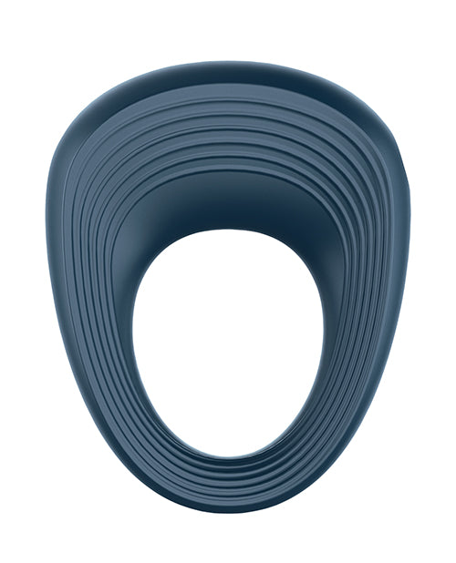 Satisfyer Standard Rings Plug Set Plus Vibration - Blue - Bossy Pearl