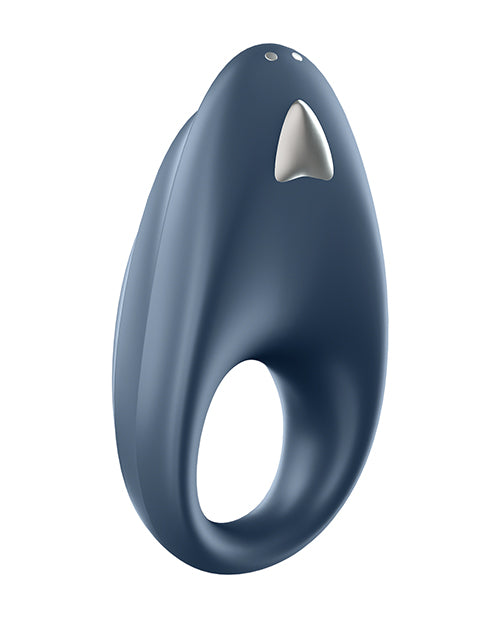 Satisfyer Powerful One Ring W-bluetooth App - Blue - Bossy Pearl
