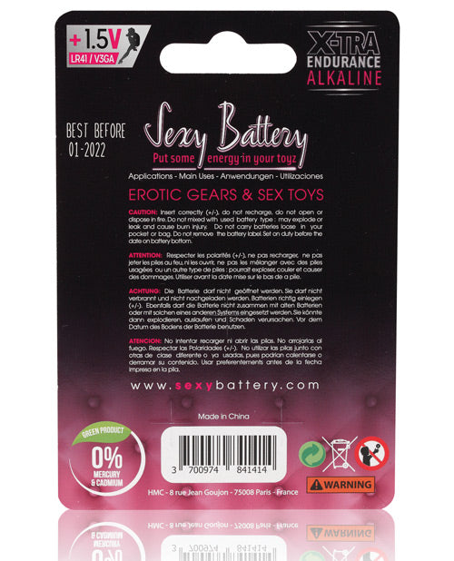 Sexy Battery Lr41 - 3g-a - Box Of 10 Three Packs - Bossy Pearl