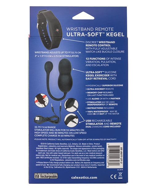 Wristband Remote Ultra Soft Kegel System - Bossy Pearl