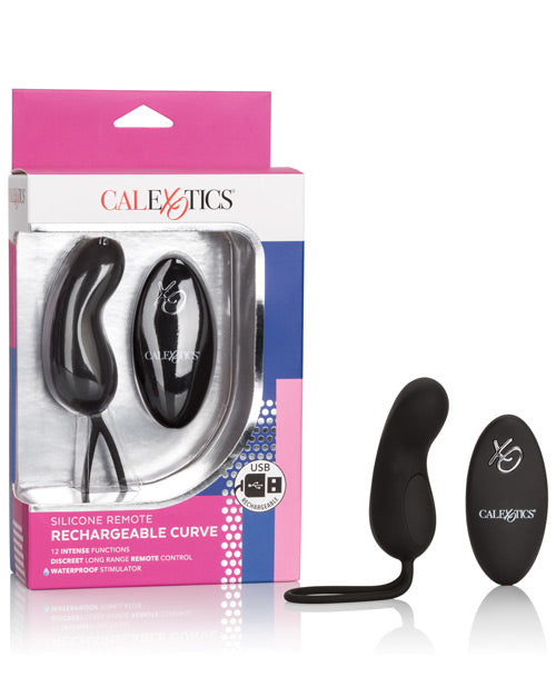 Silicone Remote Rechargeable Curve Bullet - Bossy Pearl