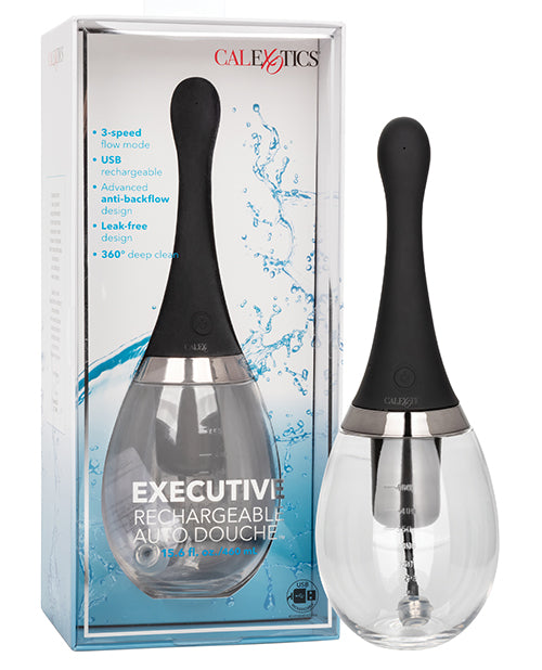 Executive Rechargeable Auto Douche - Black - Bossy Pearl