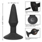 Medium Silicone Inflatable Plug - Black - Bossy Pearl