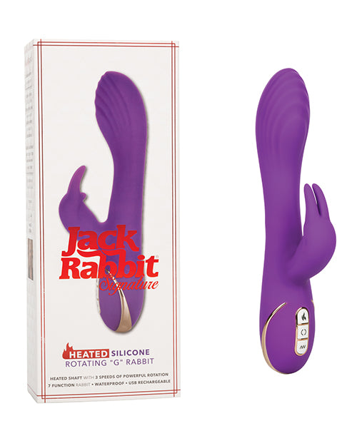 Jack Rabbit Signature Heated Silicone Rotating G Rabbit - Purple - Bossy Pearl