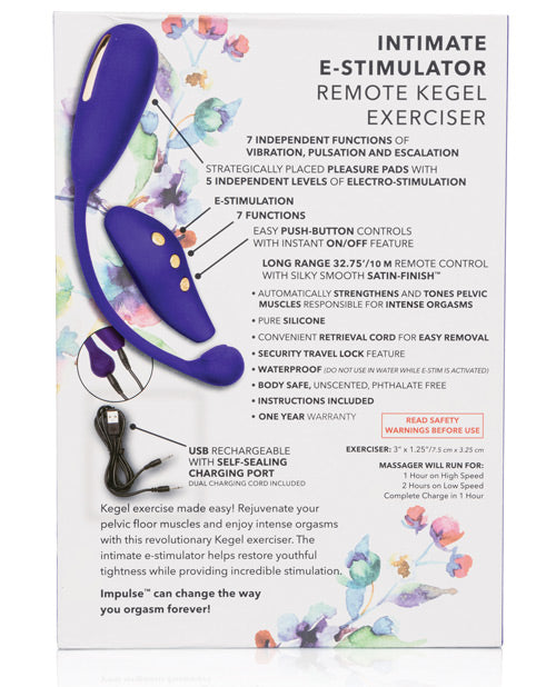Impulse Intimate E-stimulator Remote Kegel Exerciser - Bossy Pearl