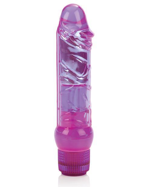 Crystalessence 6.5" Gyrating Penis - Purple - Bossy Pearl