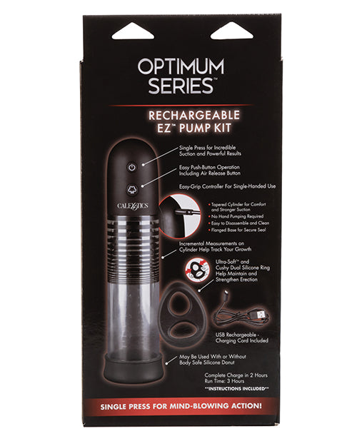 Optimum Series Rechargeable Ez Pump Kit - Clear - Bossy Pearl