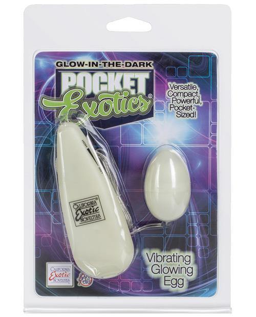 Glow-dark Pocket Exotics Vibrating Egg - Bossy Pearl
