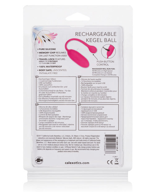 Rechargeable Kegel Ball Advanced - Pink - Bossy Pearl