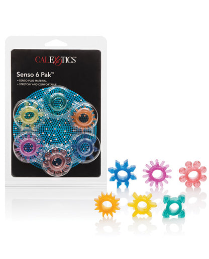 Senso 6 Pack Rings - Assorted Colors - Bossy Pearl