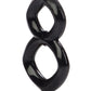 Crazy 8 Enhancer Double Cock Ring - Black - Bossy Pearl