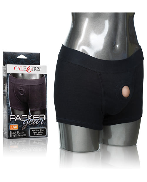 Packer Gear Boxer Brief Harness - Black - Bossy Pearl