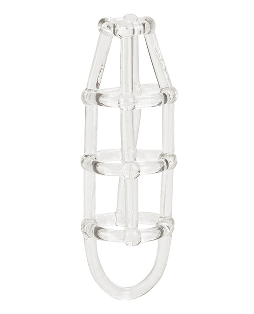 Cock Cage Enhancer - Clear - Bossy Pearl