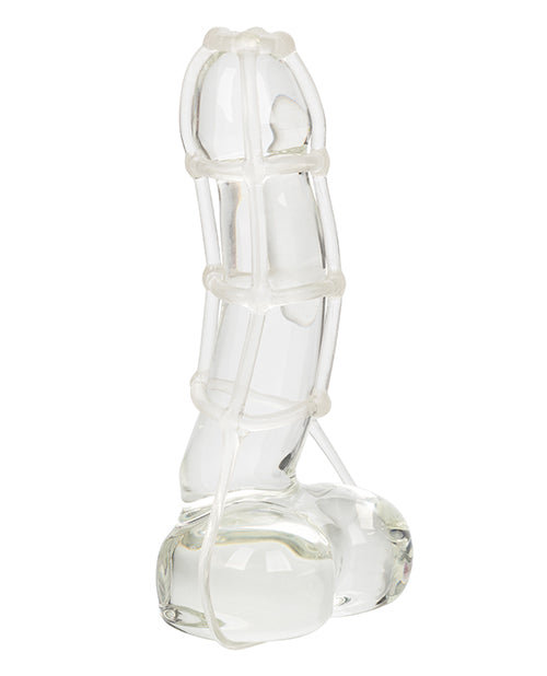 Cock Cage Enhancer - Clear - Bossy Pearl