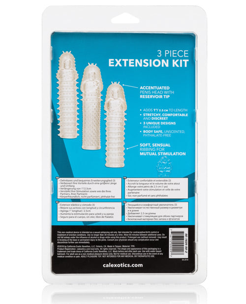Extension 3 Piece Kit - Clear - Bossy Pearl