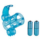 Basic Essentials Double Trouble Vibrating Support System - Blue - Bossy Pearl