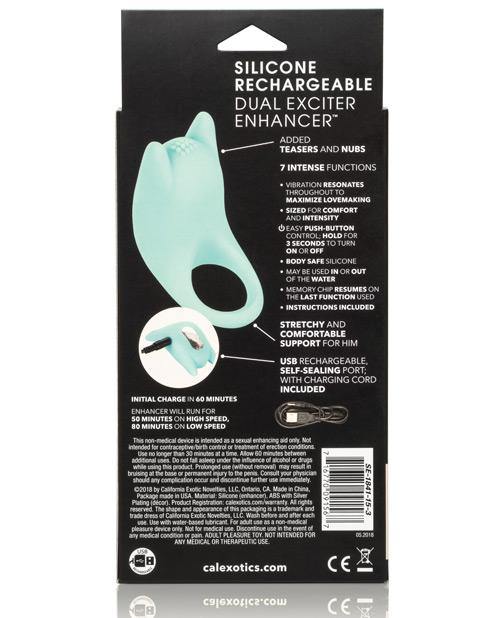 Silicone Rechargeable Dual Exciter Enhancer - Bossy Pearl