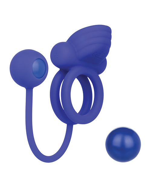 Silicone Rechargeable Dual Rockin' Rim Enhancer - Bossy Pearl