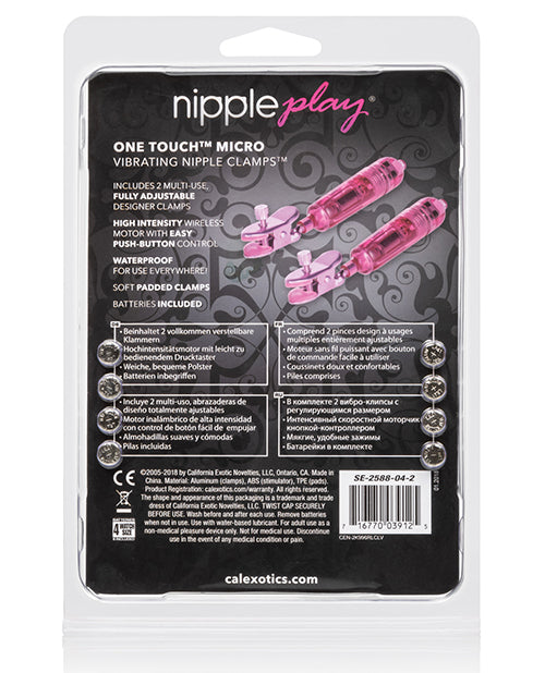 One Touch Micro Vibro Clamps - Pink - Bossy Pearl
