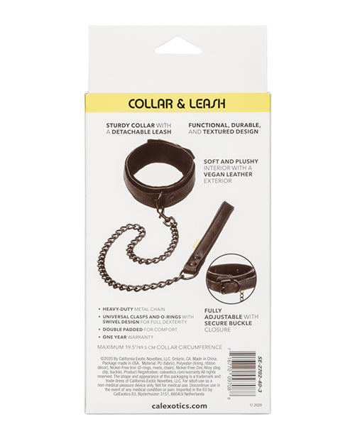 Boundless Collar & Leash - Black - Bossy Pearl
