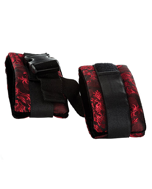 Scandal Control Cuffs - Black-red - Bossy Pearl