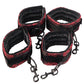 Scandal Bed Restraints - Black-red - Bossy Pearl