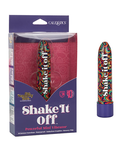 Naughty Bits Shake It Off Powerful Mini Vibrator - Multi Color - Bossy Pearl
