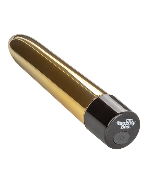 Naughty Bits Gold Dicker Personal Vibrator - Gold - Bossy Pearl