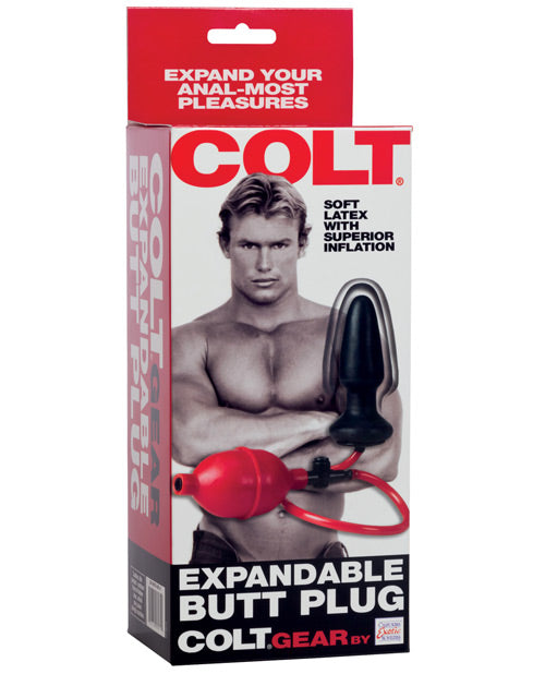Colt Expandable Butt Plug - Black - Bossy Pearl