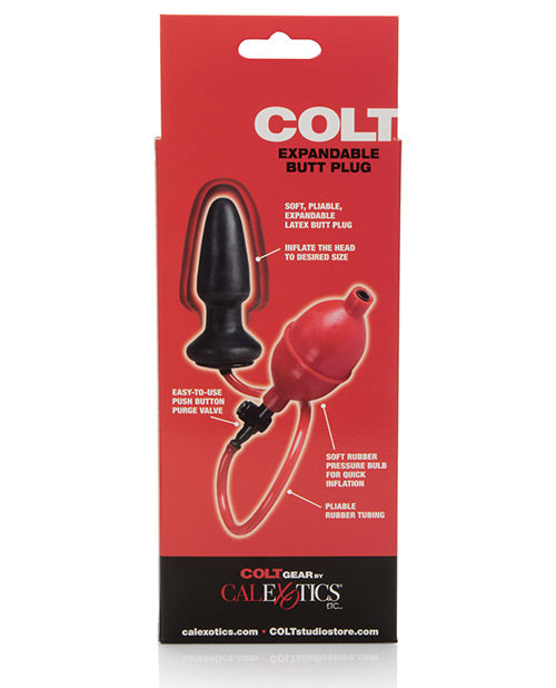 Colt Expandable Butt Plug - Black - Bossy Pearl