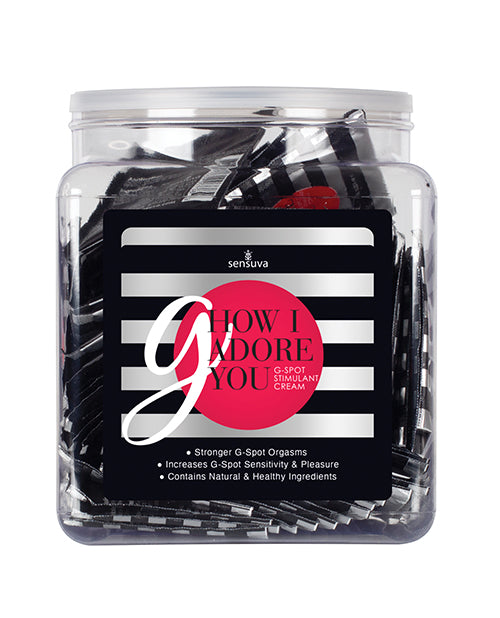 G How I Adore You G-spot Enhancement Cream - Tub Of 100 Single Use Packet - Bossy Pearl