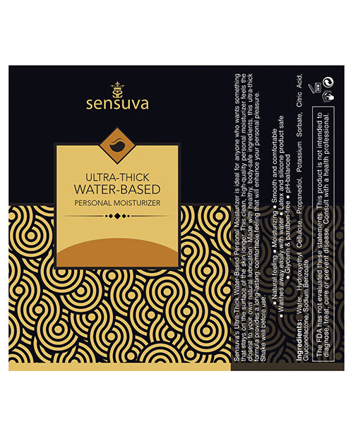 Sensuva Ultra Thick Water-based Personal Moisturizer - 8.12 Oz Salted Caramel - Bossy Pearl