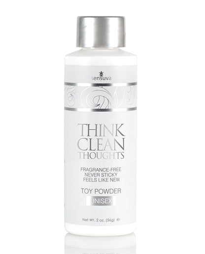 Sensuva Think Clean Thoughts Toy Powder - 2 Oz Bottle - Bossy Pearl