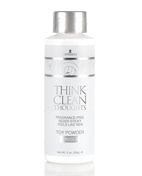 Sensuva Think Clean Thoughts Toy Powder - 2 Oz Bottle - Bossy Pearl