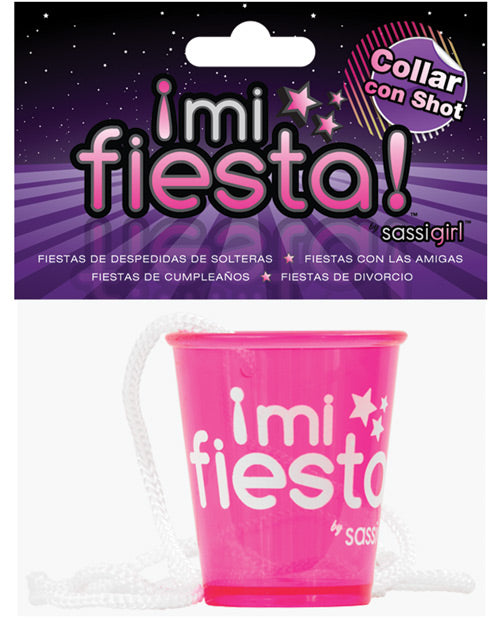 Mi Fiesta Collar Con Shot By Sassi Girl - Pink - Bossy Pearl