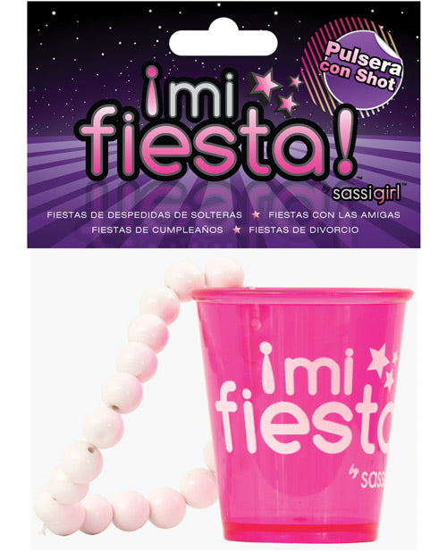 Mi Fiesta Pulsera Con Shot By Sassi Girl - Pink - Bossy Pearl