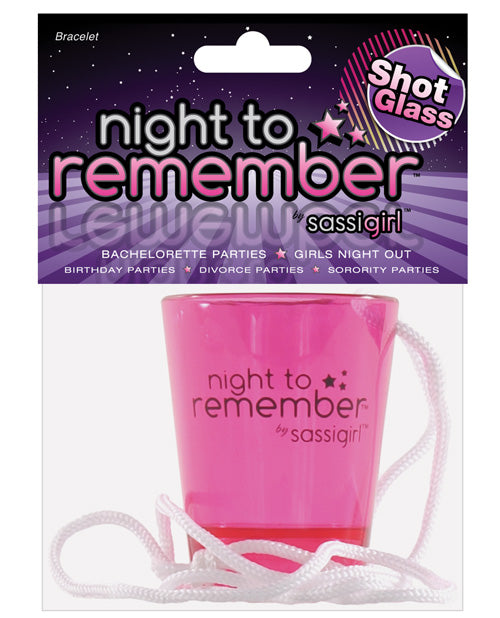 Night To Remember Shot Glass Necklace By Sassigirl - Bossy Pearl