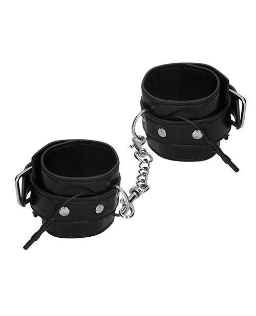 Shots Electroshock Handcuffs - Black - Bossy Pearl