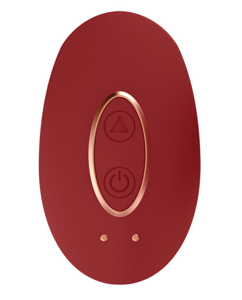Shots Elegance Precious Mini Rechargeable Clitoral Stimulator - 10 Function Red - Bossy Pearl