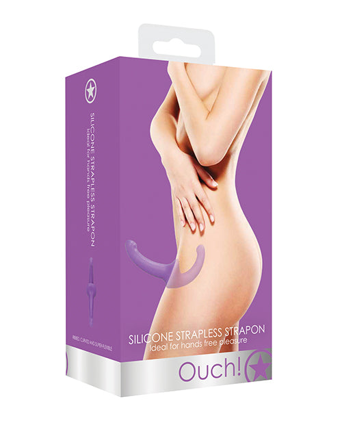 Shots Ouch Silicone Strapless Strap On - Bossy Pearl