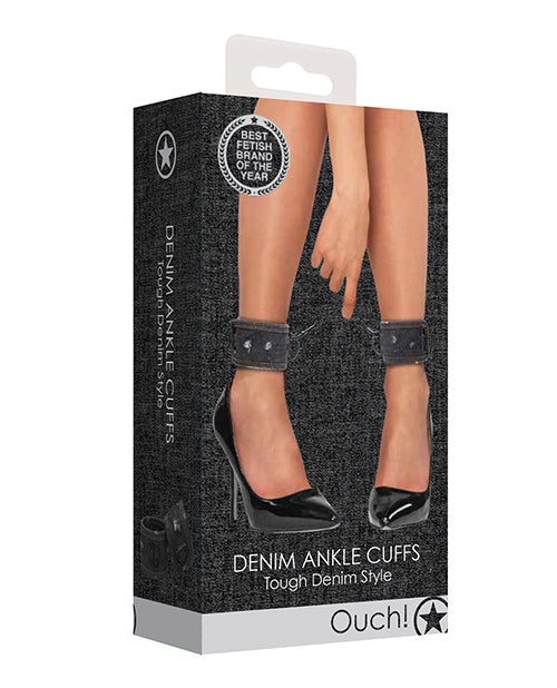 Shots Ouch Denim Ankle Cuffs - Bossy Pearl