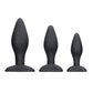 Shots Ouch Apex Butt Plug Set - Black - Bossy Pearl