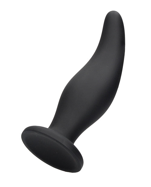 Shots Ouch Curve Butt Plug - Black - Bossy Pearl