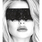 Shots Ouch Black & White Lace Mask W-elastic Straps - Black