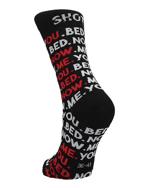 Shots Sexy Socks You, Me, Bed, Now  - Female - Bossy Pearl