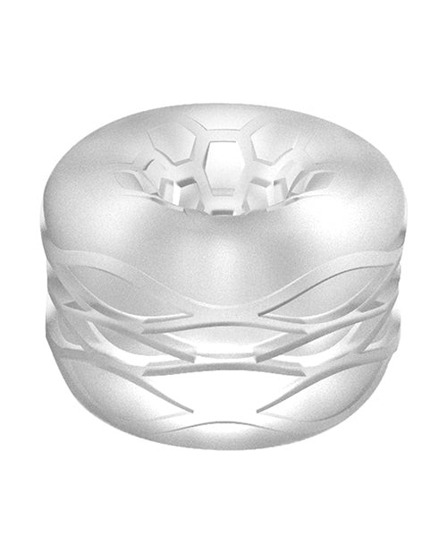 Shots Sono No. 93 Reversible Textured Masturbator - Transparent - Bossy Pearl