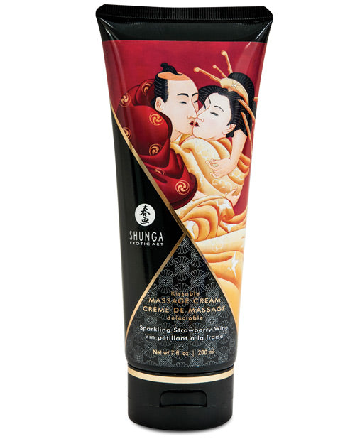 Shunga Kissable Massage Cream - 7 Oz - Bossy Pearl