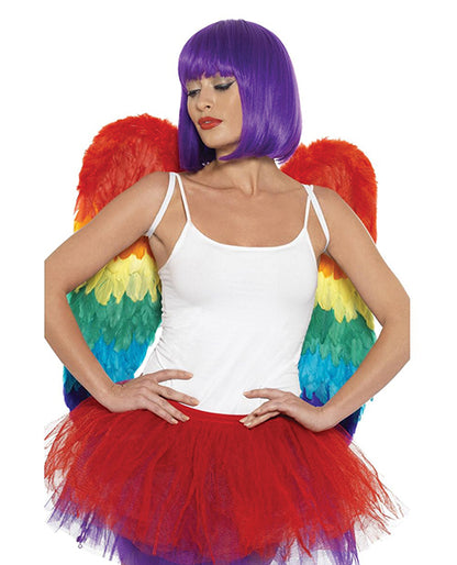 Rainbow Large Feather Wings - Bossy Pearl