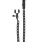 Spartacus Adjustable Alligator Nipple Clamps W-black Chain - Bossy Pearl