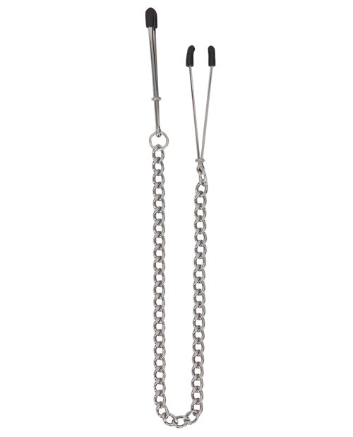 Spartacus Adjustable Tweezer Clamps W-link Chain - Bossy Pearl